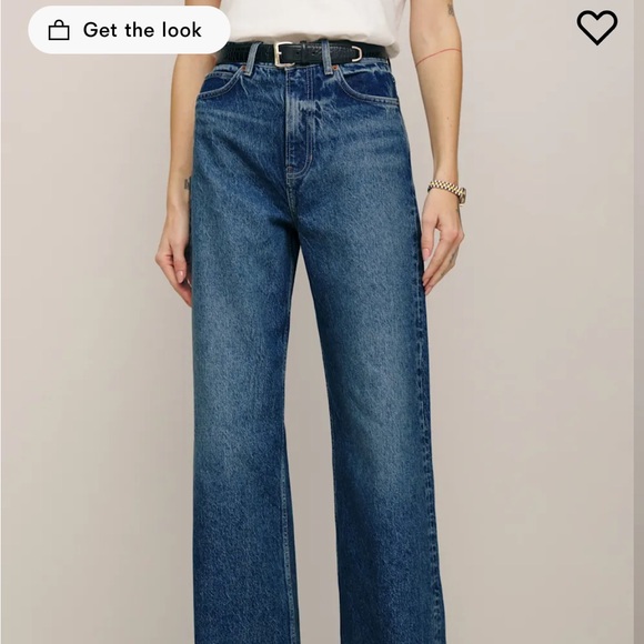 Reformation Cary High Rise Slouchy Wide Leg Jeans, Lanier wash, sz 27 NEW W/TAGS - Picture 2 of 7